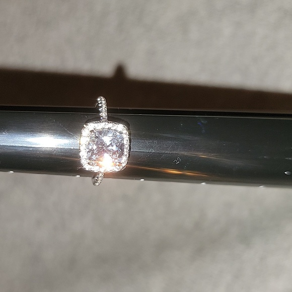 Cushion Cut Halo Ring - Picture 2 of 12